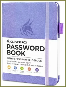 please don't keep your passwords in a password book!